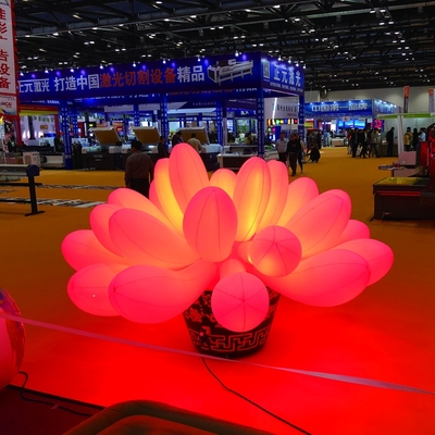 Bruiloftsdecoratie opblaasbaar LED-licht Kleurrijke grote opblaasbare bloemen