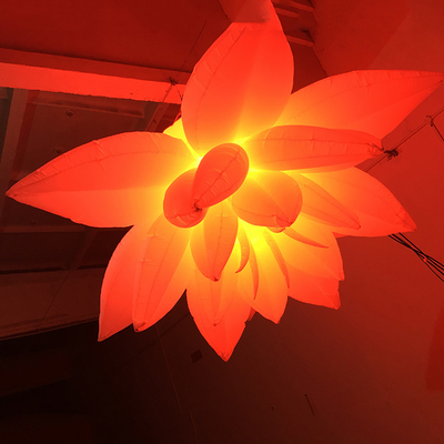 Advertenties Opblaasbare LED-licht UV-printer reus met verschillende kleuren en logo
