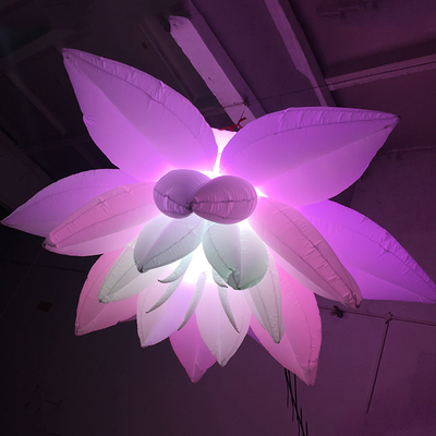 Advertenties Opblaasbare LED-licht UV-printer reus met verschillende kleuren en logo