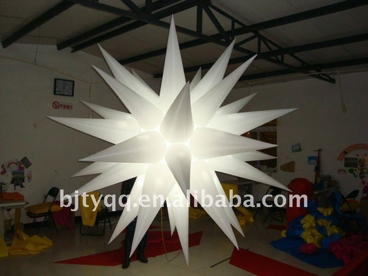 Advertenties Opblaasbare LED-licht UV-printer reus met verschillende kleuren en logo