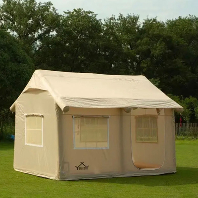 Fabriek Custom Multi Persons Groot Luxe Camping Tent Air Familie Buitenopblaasbaar Huis Tent Huis Opblaasbare Tent Camping
