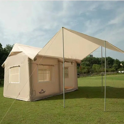 Fabriek Custom Multi Persons Groot Luxe Camping Tent Air Familie Buitenopblaasbaar Huis Tent Huis Opblaasbare Tent Camping