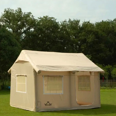 Fabriek Custom Multi Persons Groot Luxe Camping Tent Air Familie Buitenopblaasbaar Huis Tent Huis Opblaasbare Tent Camping