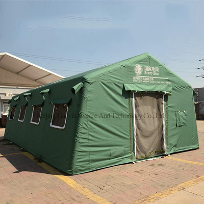 OEM/ODM Grote handige hoge kwaliteit Outdoor Camping Groene opblaasbare tent Verlichting Waterdichte Oxford tent