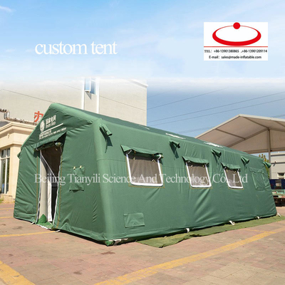 OEM/ODM Grote handige hoge kwaliteit Outdoor Camping Groene opblaasbare tent Verlichting Waterdichte Oxford tent