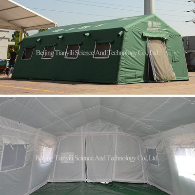 OEM/ODM Grote handige hoge kwaliteit Outdoor Camping Groene opblaasbare tent Verlichting Waterdichte Oxford tent