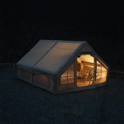 2023 Custom 2-3 Persons Family Camping Tent Waterdicht Opblaasbaar Huis Lucht Buiten Opblaasbaar Camping Huis Tent