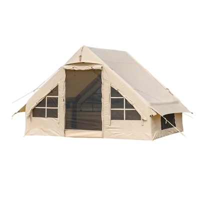 Buitenkamperen Opblaasbaar huis Tent Canvas of Oxford Family Part Tents voor 3-4 personen