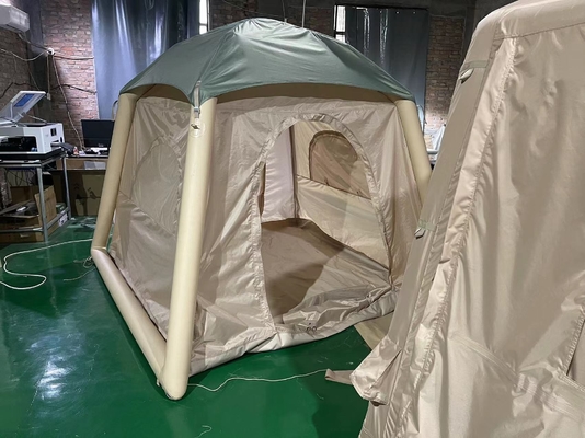 Hoogwaardige draagbare opvouwbare waterdichte dubbele laag airconditioner opblaasbare tent voor buitenkamperen en reizen