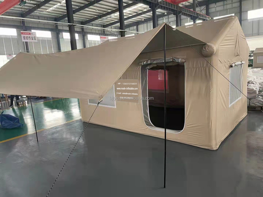 Hoogwaardige draagbare opvouwbare waterdichte dubbele laag airconditioner opblaasbare tent voor buitenkamperen en reizen
