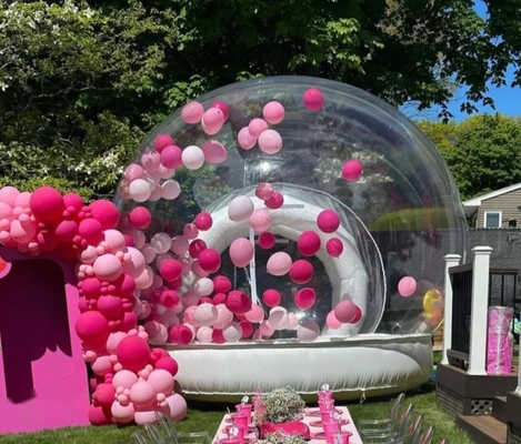 Transparante opblaasbare bubbeltent 100% PVC bubbelhuis met blazer