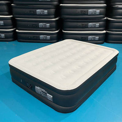 warm verkoop draagbare PVC Flocking Double Layer Air Bed opblaasbare luchtmatrassen