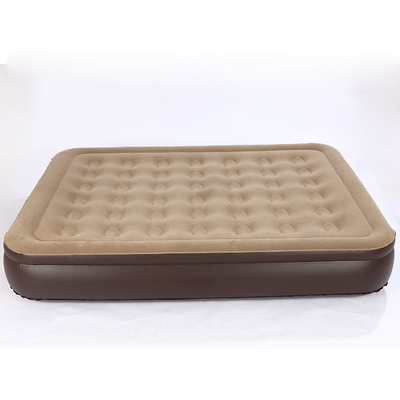 warm te koop Blow Up Air Bed Soft Plush Flocking Matras Duurzaam Automatisch Elektrisch Inflatie Air Matras