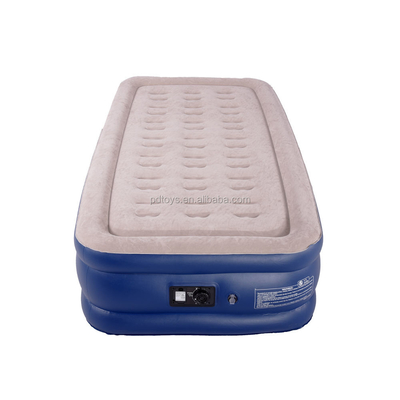 Elektrisch Inflatie luchtmatras warm te koop Blow Up Air Bed Soft Plush Flocking Matras Duurzaam Automatisch