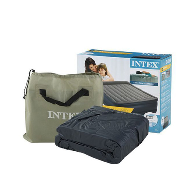 Elektrisch Inflatie luchtmatras warm te koop Blow Up Air Bed Soft Plush Flocking Matras Duurzaam Automatisch