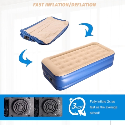 Geweldig opblaasbaar luchtbed automatisch elektrisch opblaasbaar bed voor het slapen