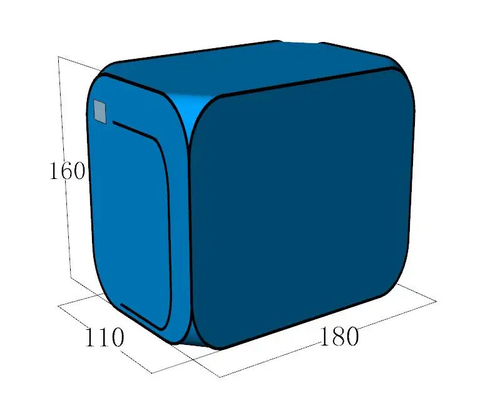 Vierkante compartiment toevluchtsoord isolatie kamer eenvoudige snel open vouw tent schuilplaats tent tent module tent