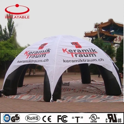 Fabrikant Groothandel Camp Event Exhibition Opblaasbare spin tent met reclame drukwerk