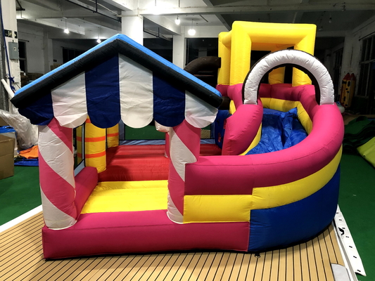 Kasteel Commerciële opblaasbare uitsmijter Opblaasbaar opblaashuis voor kinderen