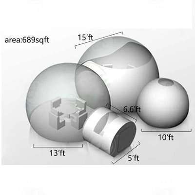 Buitenfeest Bubble Bounce House Commercieel opblaasbaar Bubble House Tent